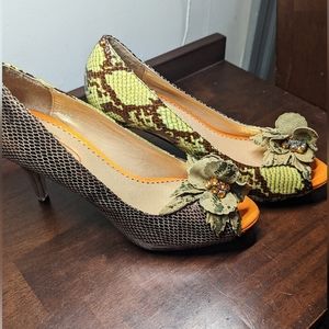 Poetic License Snakeskin Print Stiletto